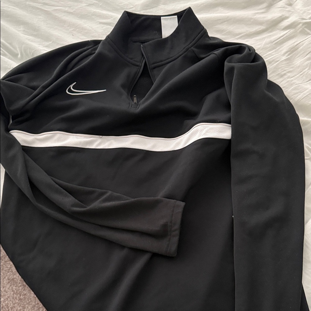 Nike Black Pullover with White Stripe